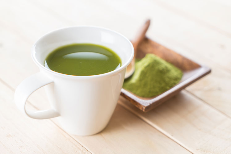 Matcha är ett populärt japanskt grönt te.