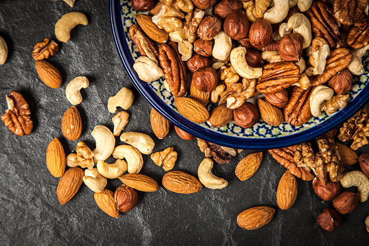 Nuts: Products for improving blood circulation