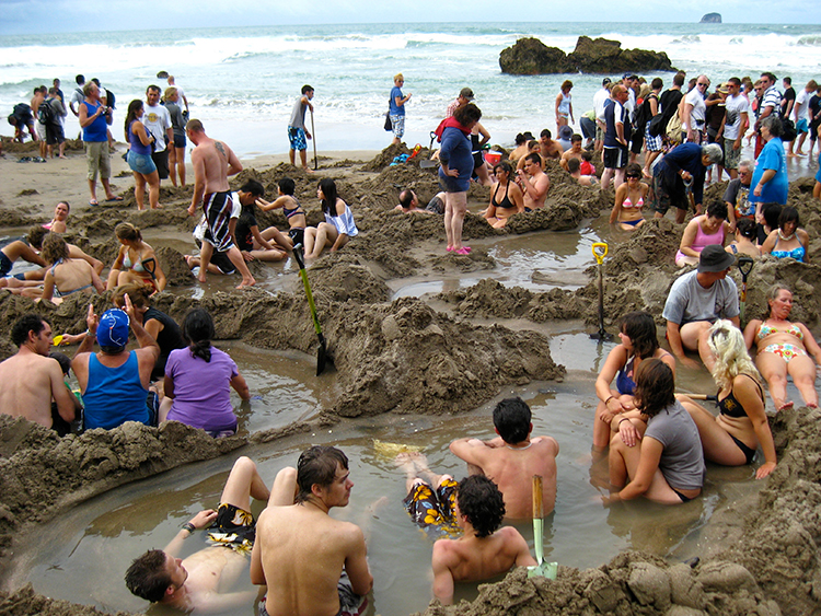 Hot Water Beach - the hottest beach