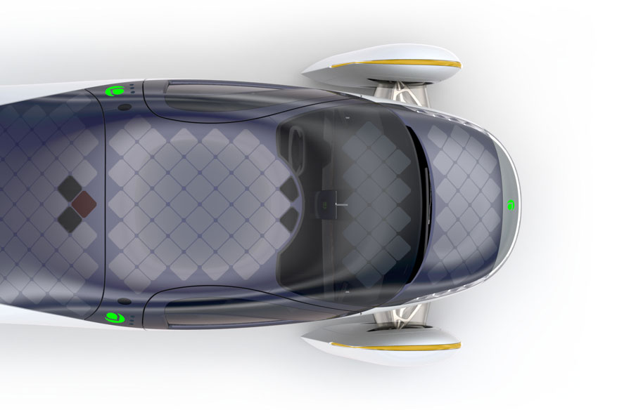 Triciclo eléctrico de Aptera Motors con mayor autonomía