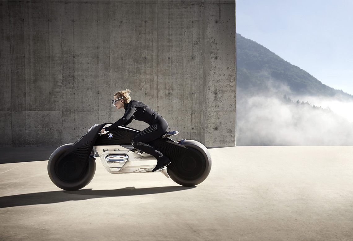 konsept motosiklet BMW Motorrad Vision Next 100.