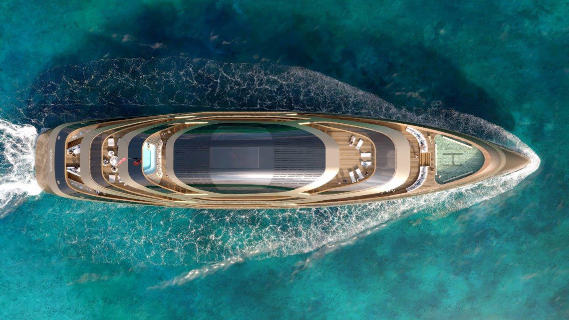 Se77antasette is the first concept yacht designed for Benetti by renowned international designer Fernando Romero. Premiering at the Monaco Yacht Show 2017, the Se77antasette embodies the spirit of Benetti innovation, design, technology and craftsmanship.
