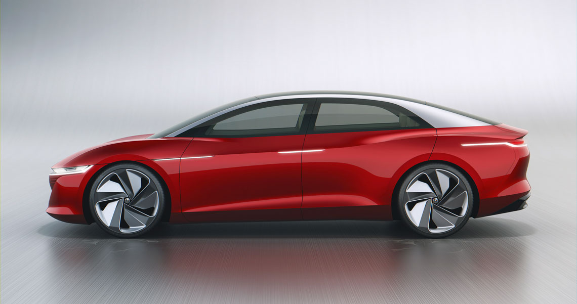 Egy csoportnak Volkswagen I.D. Vizzion csak egy a jövő mobilitása előtt álló projektek közül.