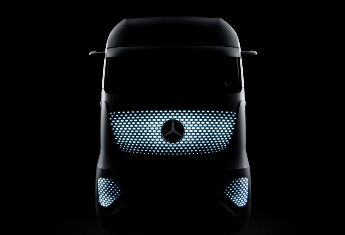 Mercedes-Benz Future Truck 2025 – σχεδιασμός του μπροστινού μέρους της καμπίνας