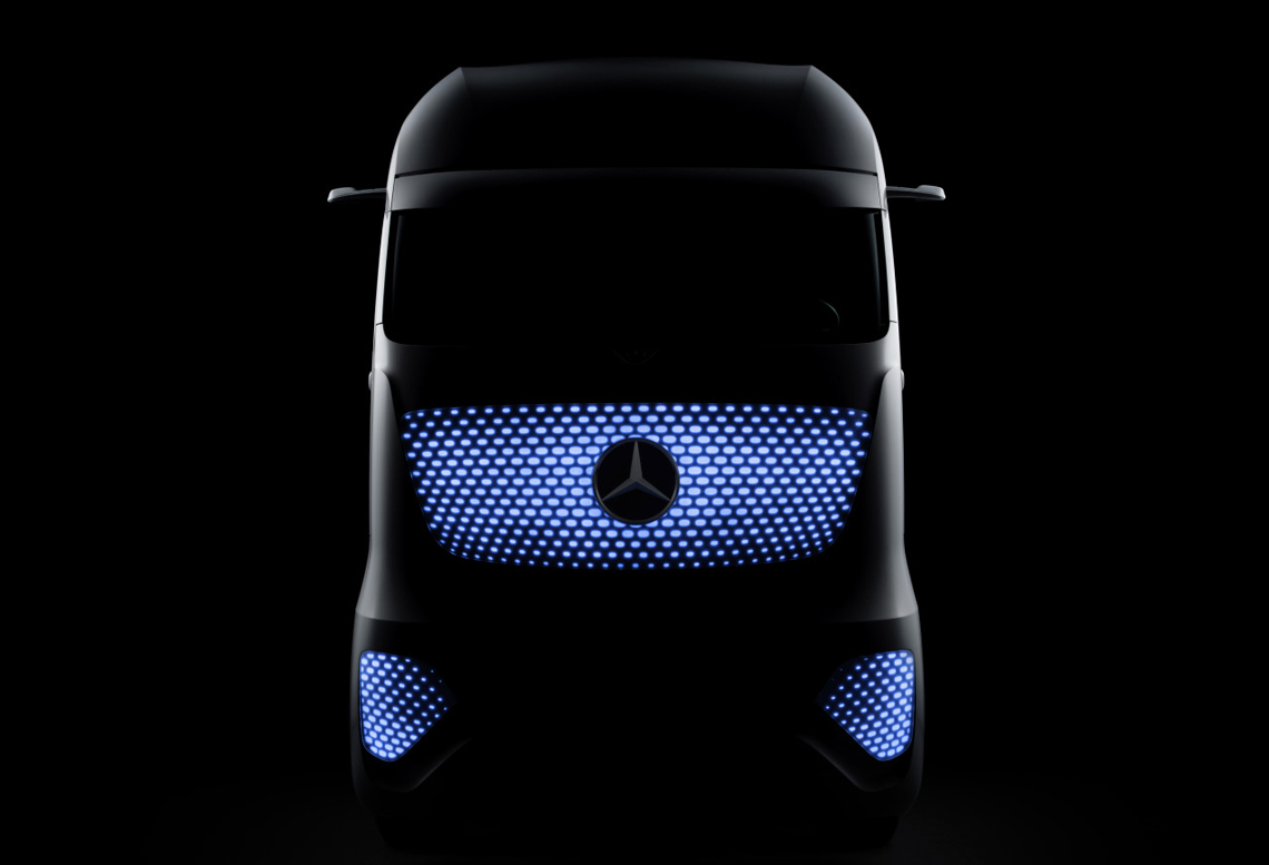 Mercedes-Benz Future Truck 2025 – σχεδιασμός του μπροστινού μέρους της καμπίνας