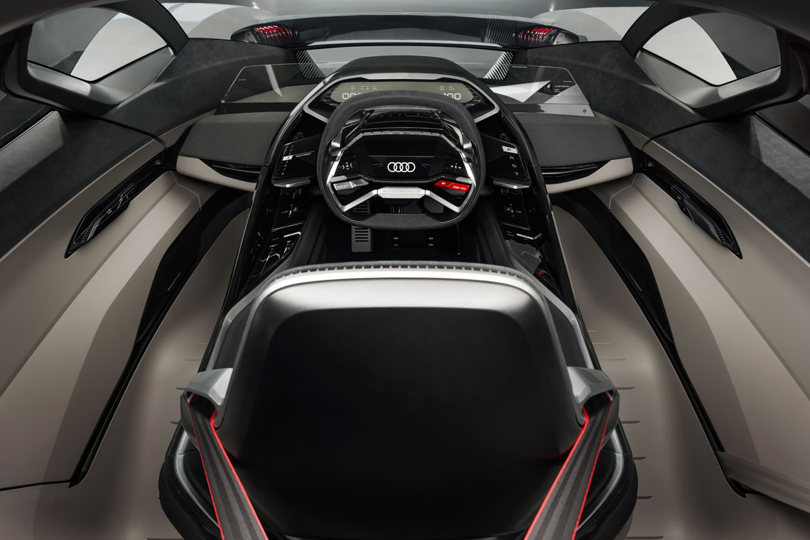 Az Audi PB18 e-tron egy nagy teljesítményű koncepciósportautó