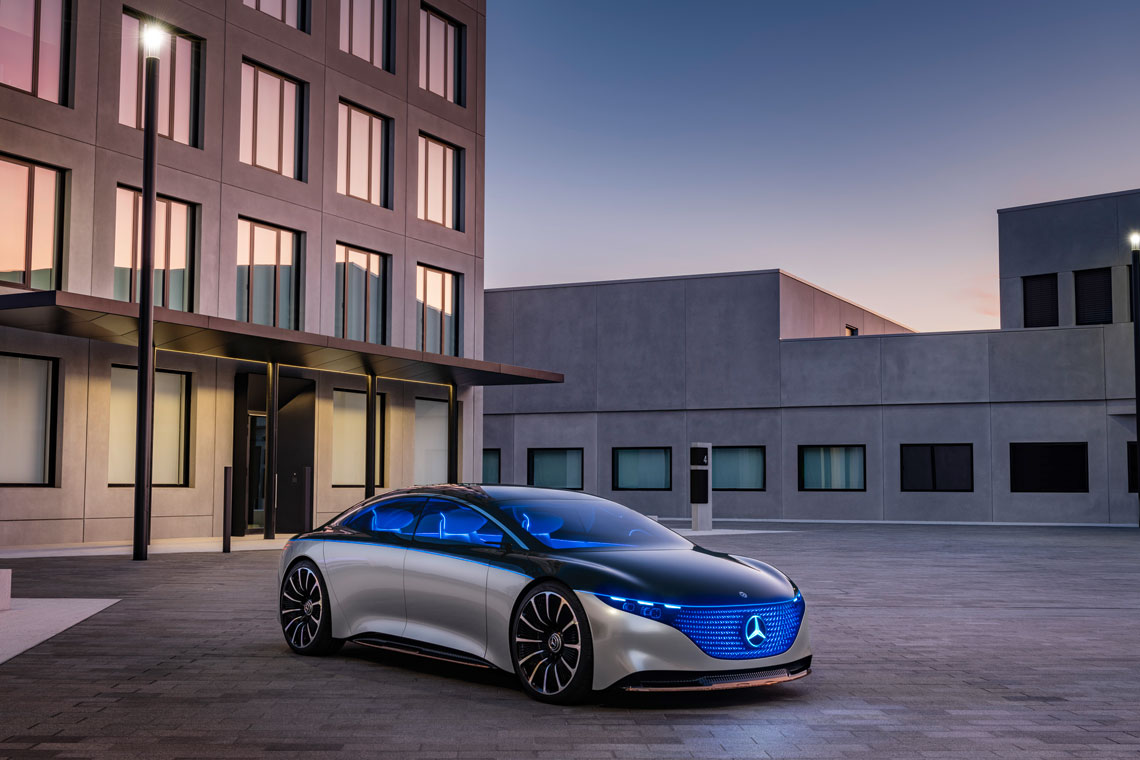 Mercedes-Benz Vision EQS – futuristic S-class electric car