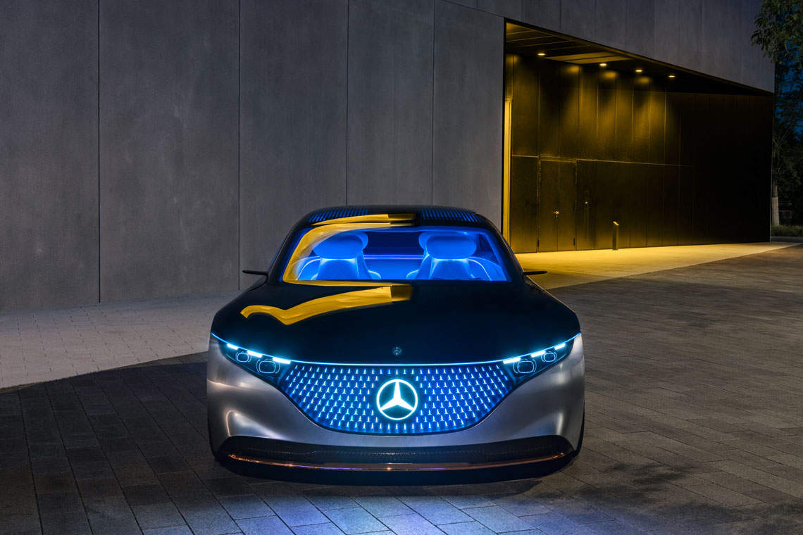 Mercedes-Benz Vision EQS – futuristic S-class electric car