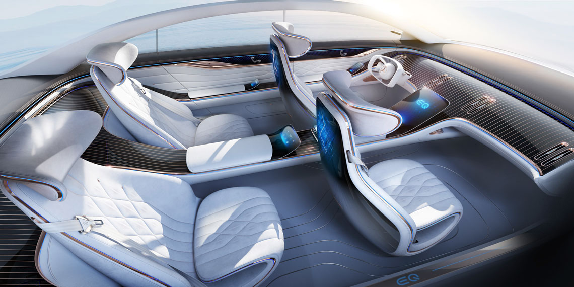Mercedes-Benz Vision EQS – futuristisches Elektroauto der S-Klasse