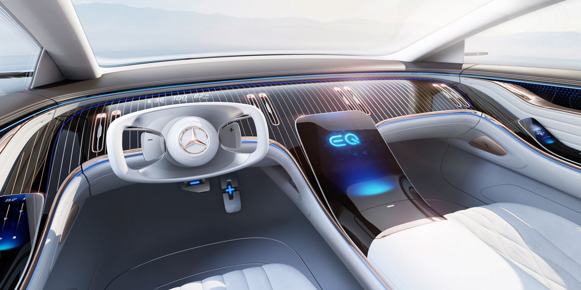 Mercedes-Benz Vision EQS – φουτουριστικό ηλεκτρικό αυτοκίνητο S-class