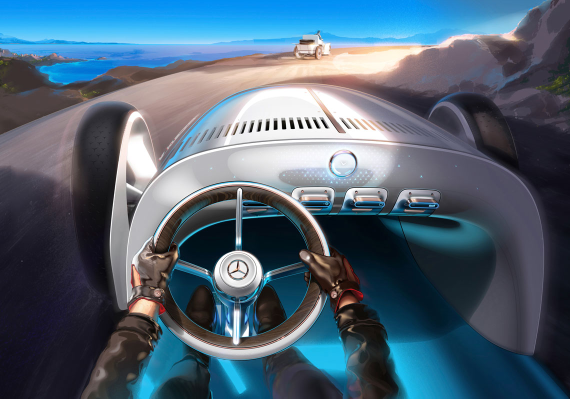 Vision Mercedes Simplex – футуристический концепт ретро-спидстера