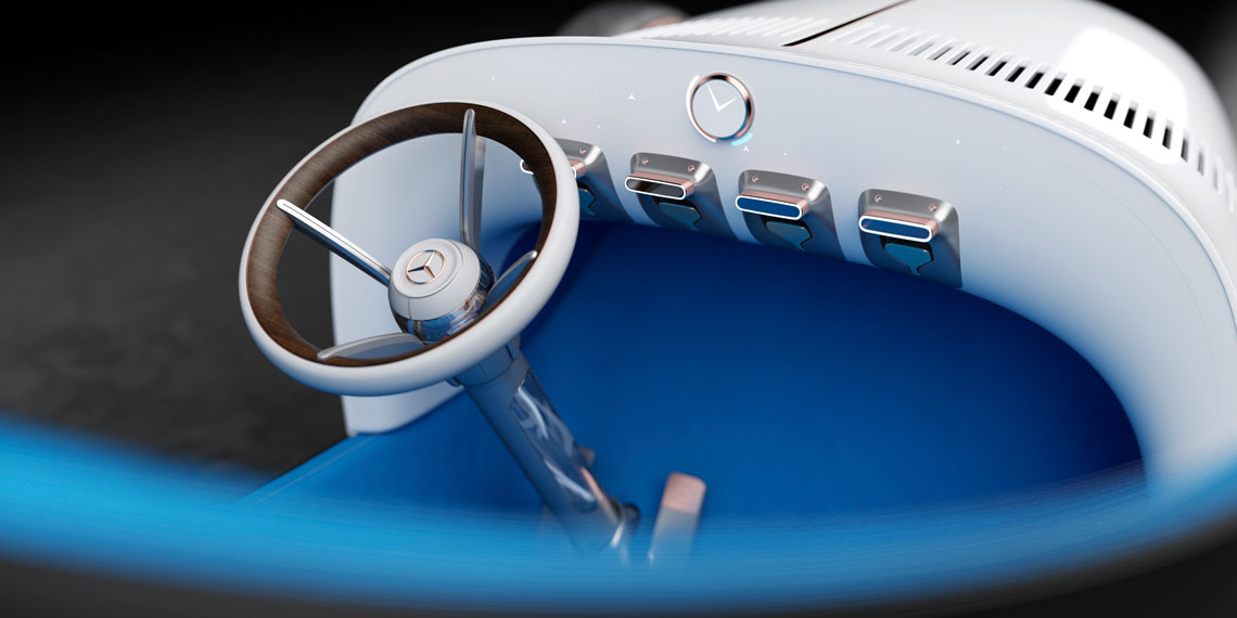 Vision Mercedes Simplex – futurisztikus retro speedster koncepció