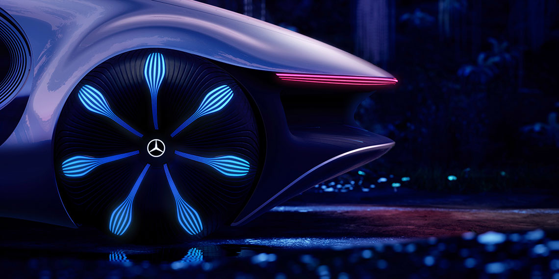 Mercedes-Benz VISION AVTR w wyjątkowy sposób łączy człowieka, naturę i pojazd.