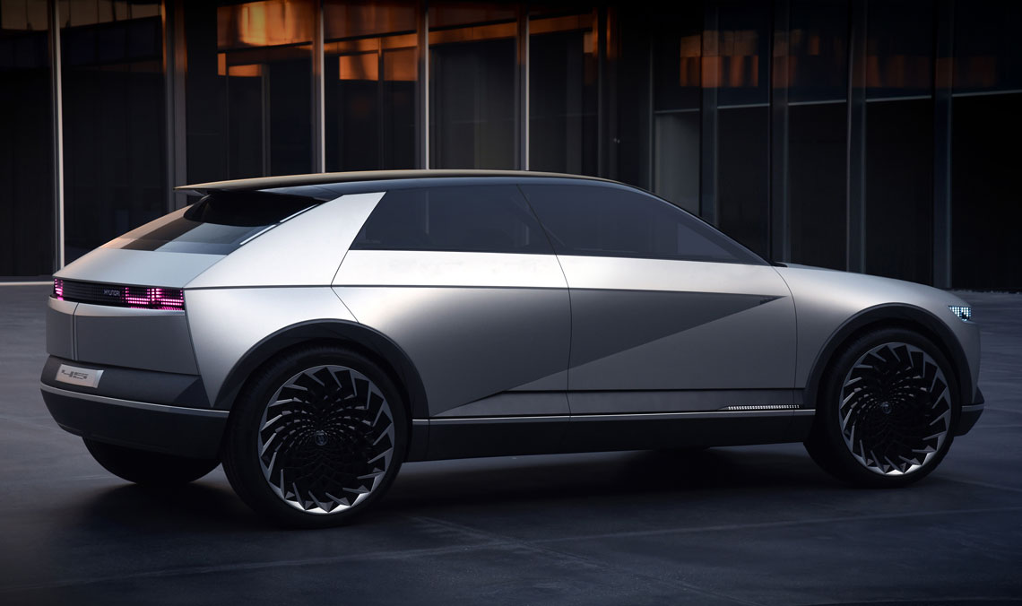 Hyundai 45 is een prototype van de toekomstige elektrische voertuigen van het bedrijf