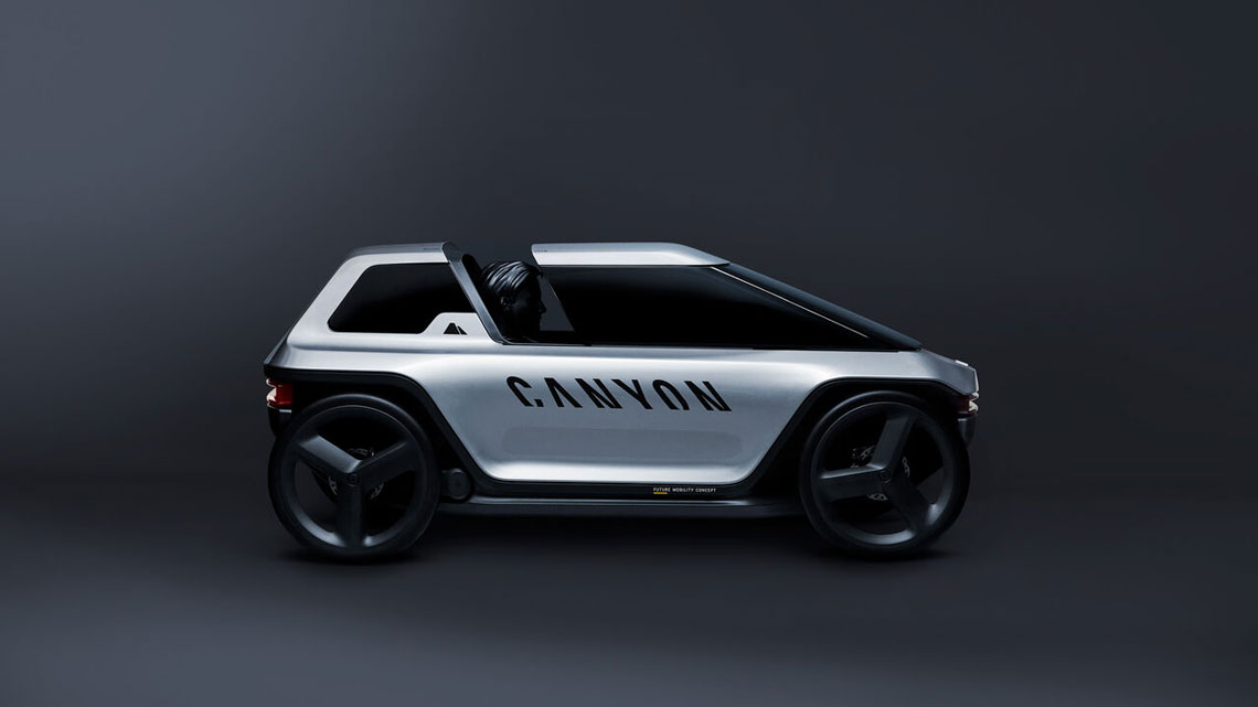 Future Mobility Concept – et originalt prosjekt av en velomobil med en elektrisk motor