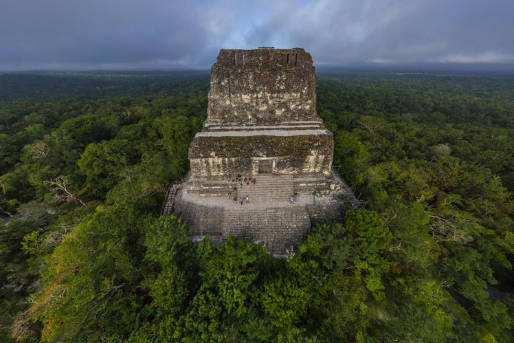360º görünüm | Maya piramitleri, Tikal, Guatemala