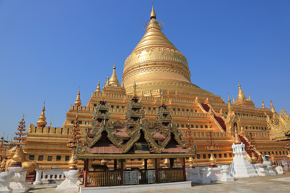 Shwedagon-Tempel in Bagan, Myanmar