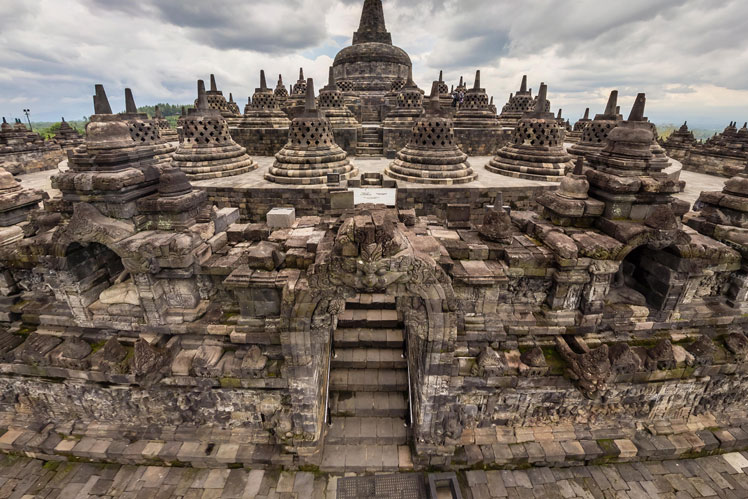 Borobudur, Indonesia | tampilan 360º