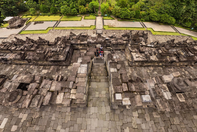ボロブドゥール、インドネシア | 360度ビュー