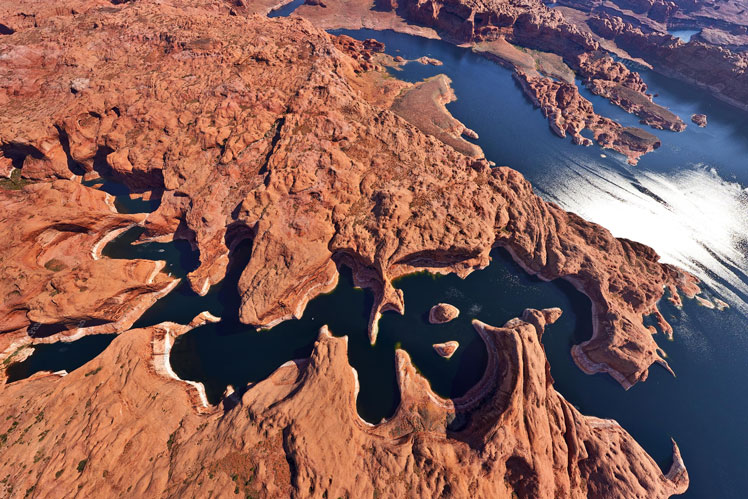 vista a 360º | Powell – lago labirinto negli Stati Uniti