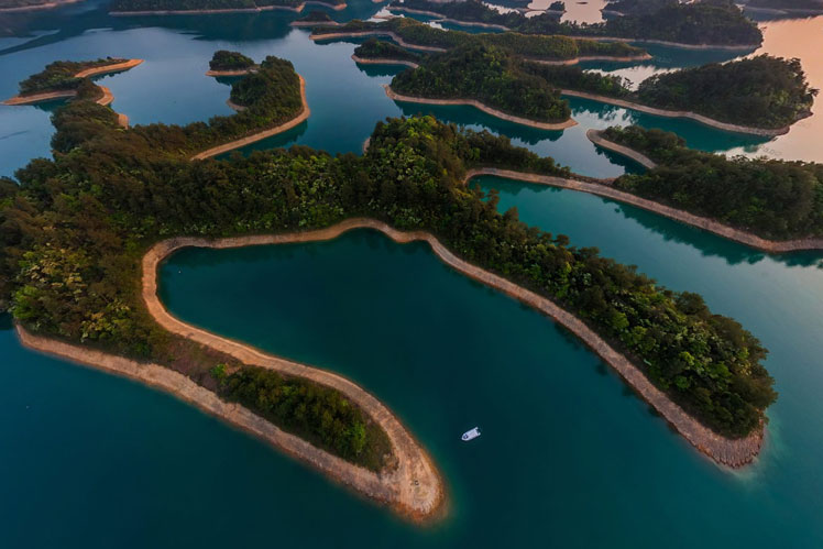 Lago das Mil Ilhas na China | visão 360º