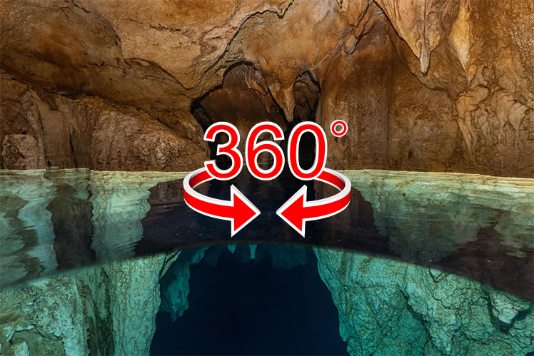 Cueva submarina de los candelabros, Palau | vista 360º