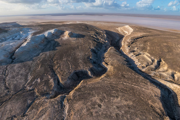 Mimozemský terén Mangyshlak, Kazachstán