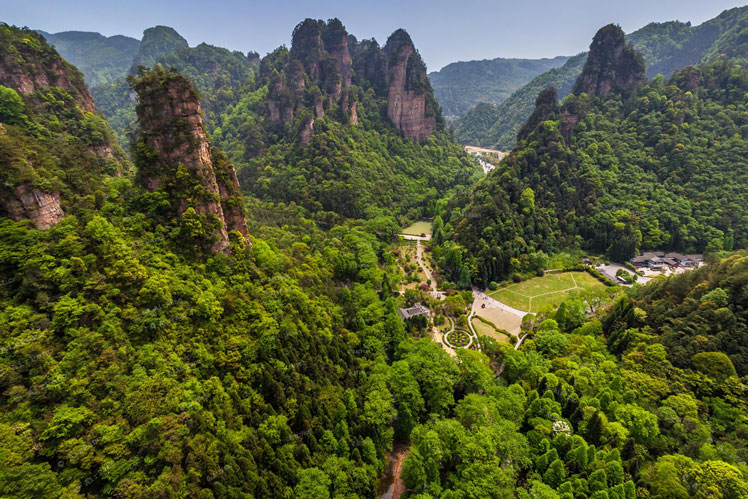 tampilan 360º | Pegunungan Avatar (Taman Zhangjiajie), Tiongkok