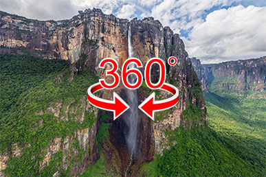 pandangan 360º | Air Terjun Malaikat, Venezuela