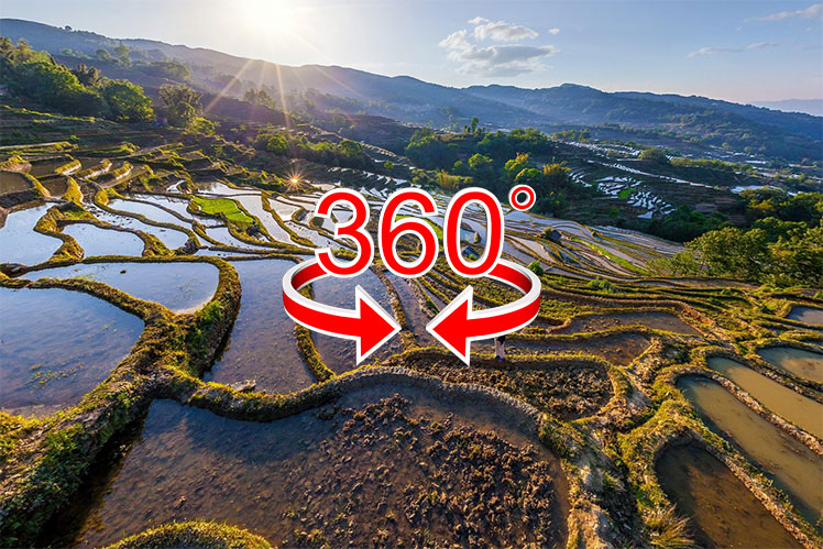 360° view | China's countless rice terraces