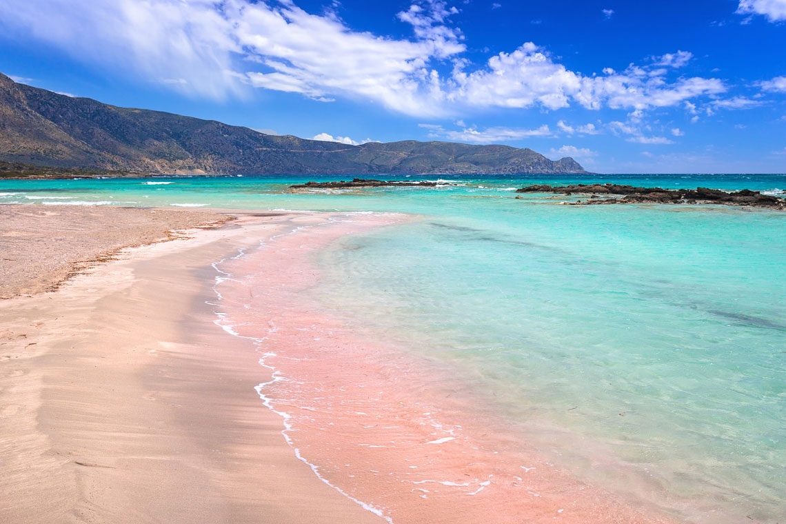 Playa rosa de Elafonisi, Grecia