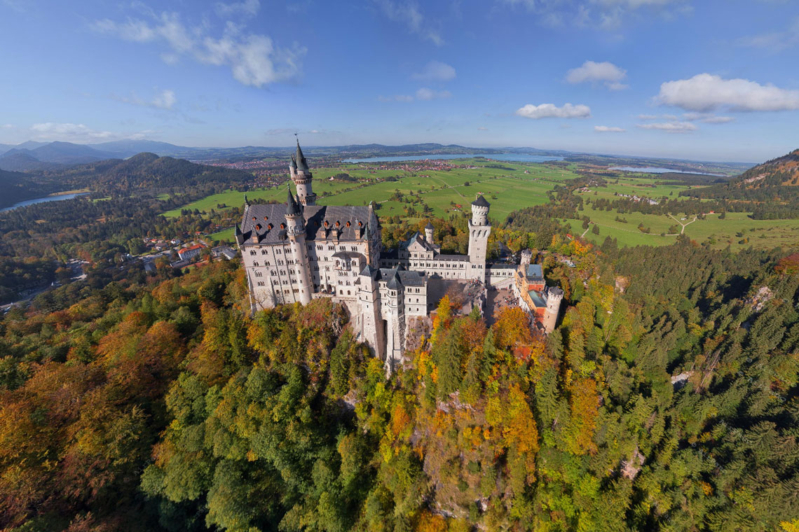 vista 360° | Neuschwanstein: el castillo más fabuloso del planeta