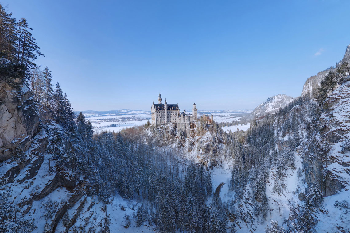 360° udsigt | Neuschwanstein – det mest fantastiske slot på planeten