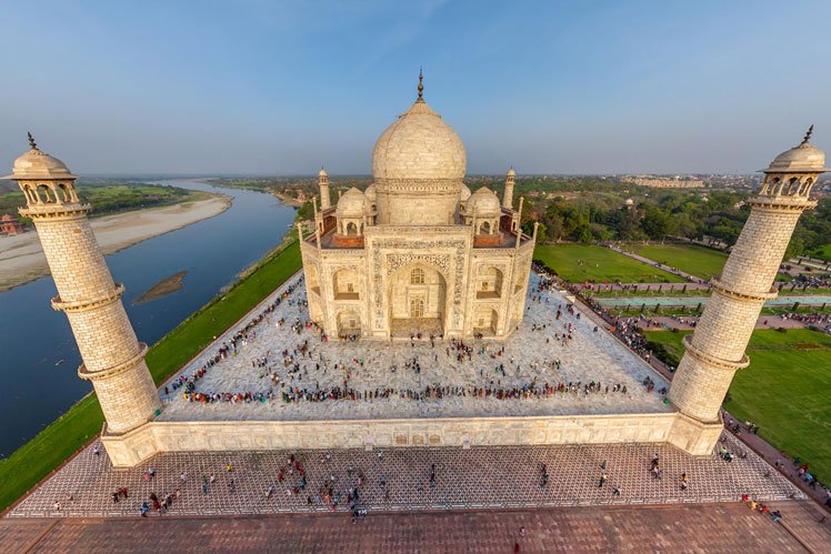 360º दृश्य | दुनिया का अजूबा ताज महल