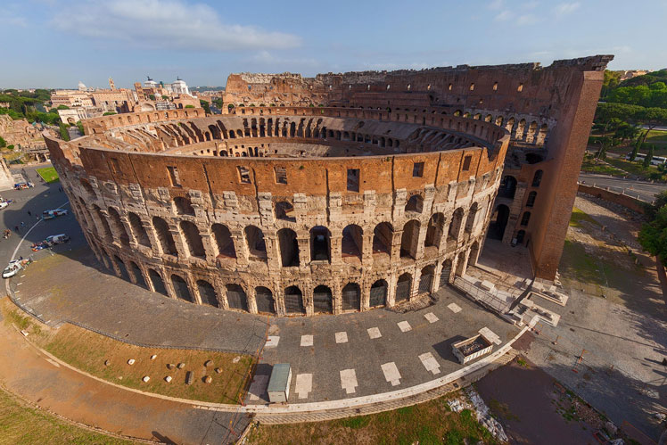 360º view | Colosseum in Rome, Italy