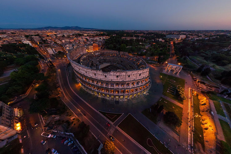 360º udsigt | Colosseum i Rom, Italien