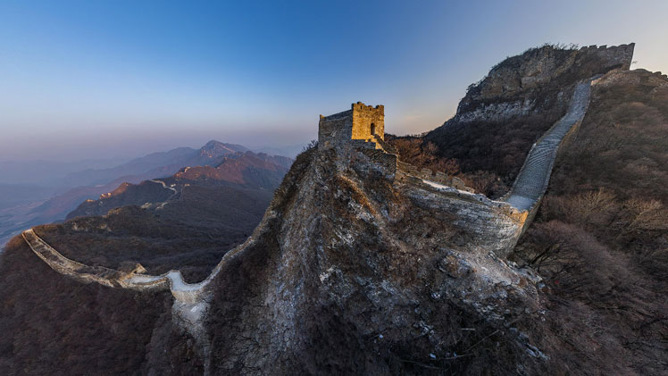 La grande muraille de Chine. Tour au sommet de Stairs to Heaven