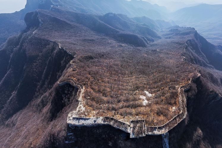 La grande muraille de Chine. "Noeud de Pékin"
