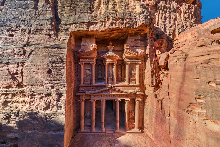 Świątynia El-Chazne, czyli Skarbiec | Starożytne miasto Petra w Jordanii