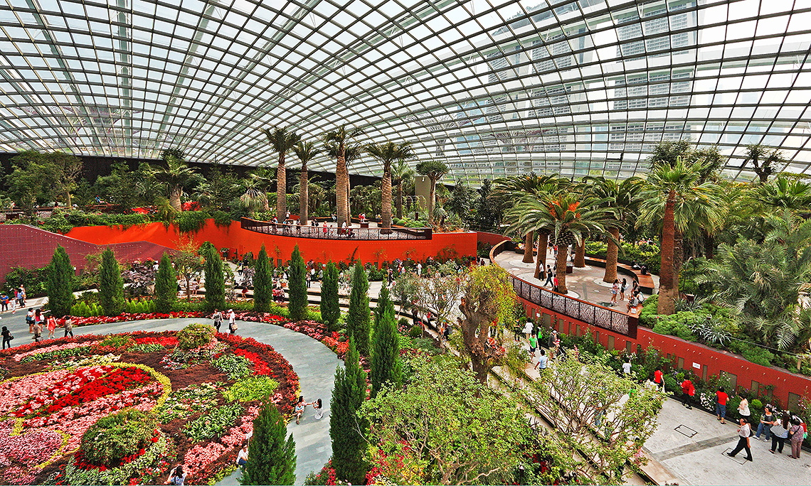 Оранжерея «Цветочный купол» (Flower Dome)