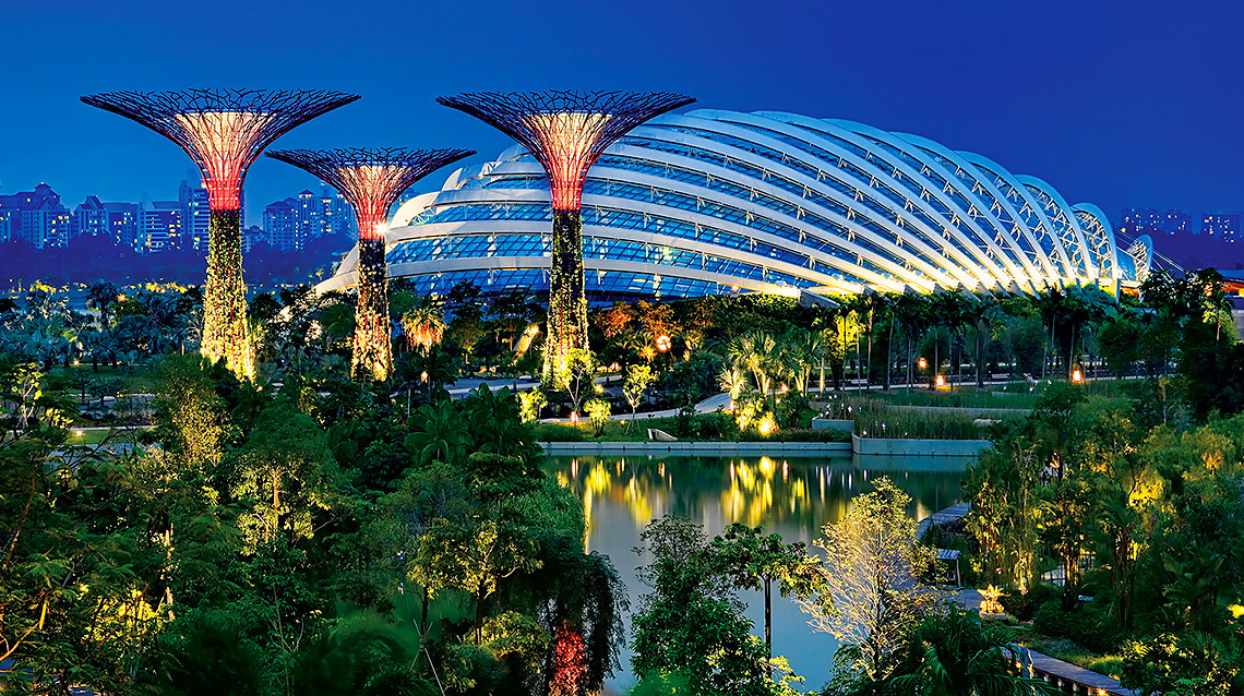 Ohromující výhled na Gardens by the Bay