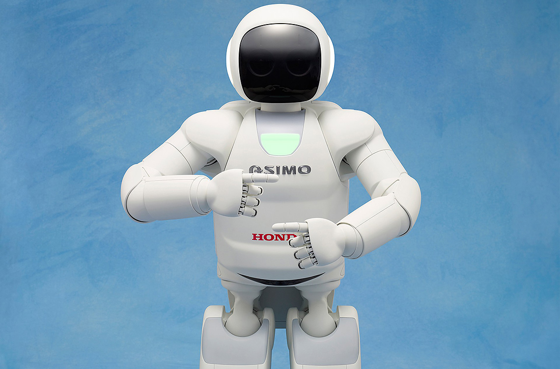 ASIMO kommunicerar med teckenspråk
