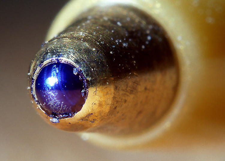 Ballpoint Pen Tip with Ball (Macro Shot)