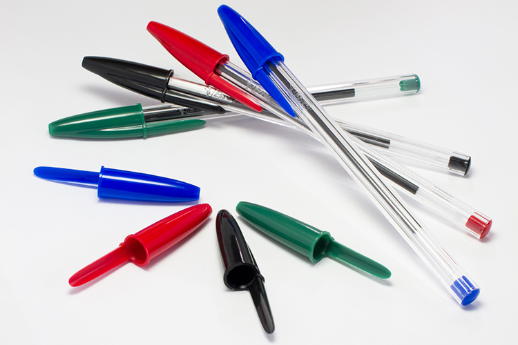 Bic Cristal Ballpoint Pens in Four Basic Ink Colors (Blue, Red, Black, and Green)