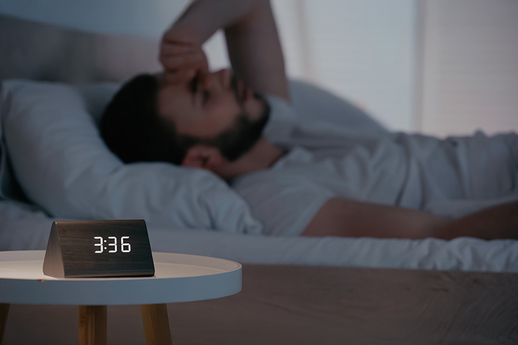 I have very light sleep: I wake up from the slightest noise, light, or movement in the room.