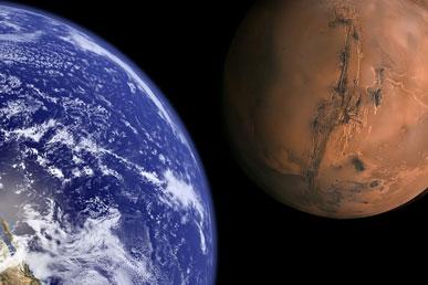 Mars og Jorden: ligheder og forskelle