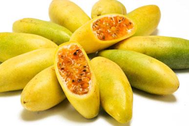 Banane Granadilla, Pflaume, Senegal-Apfel, Lutscher: erstaunliche Früchte aus aller Welt