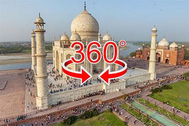 Taj Mahal er et av de syv nye underverkene i verden | 360º visning