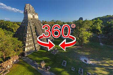 危地马拉的玛雅金字塔 | 360º 视图