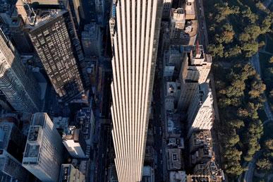 施坦威大厦是世界上最薄的摩天大楼